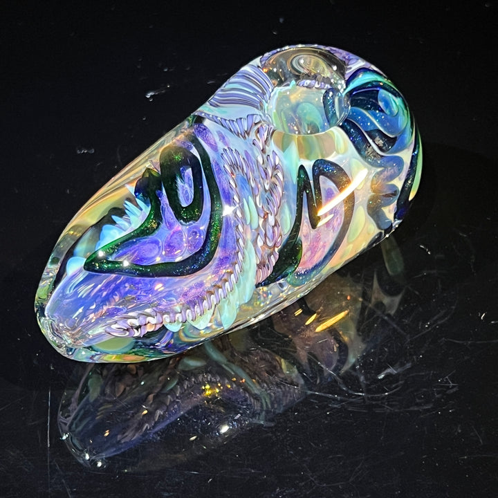 XL Inside Out Egg Spoon Glass Pipe Avant Garde   