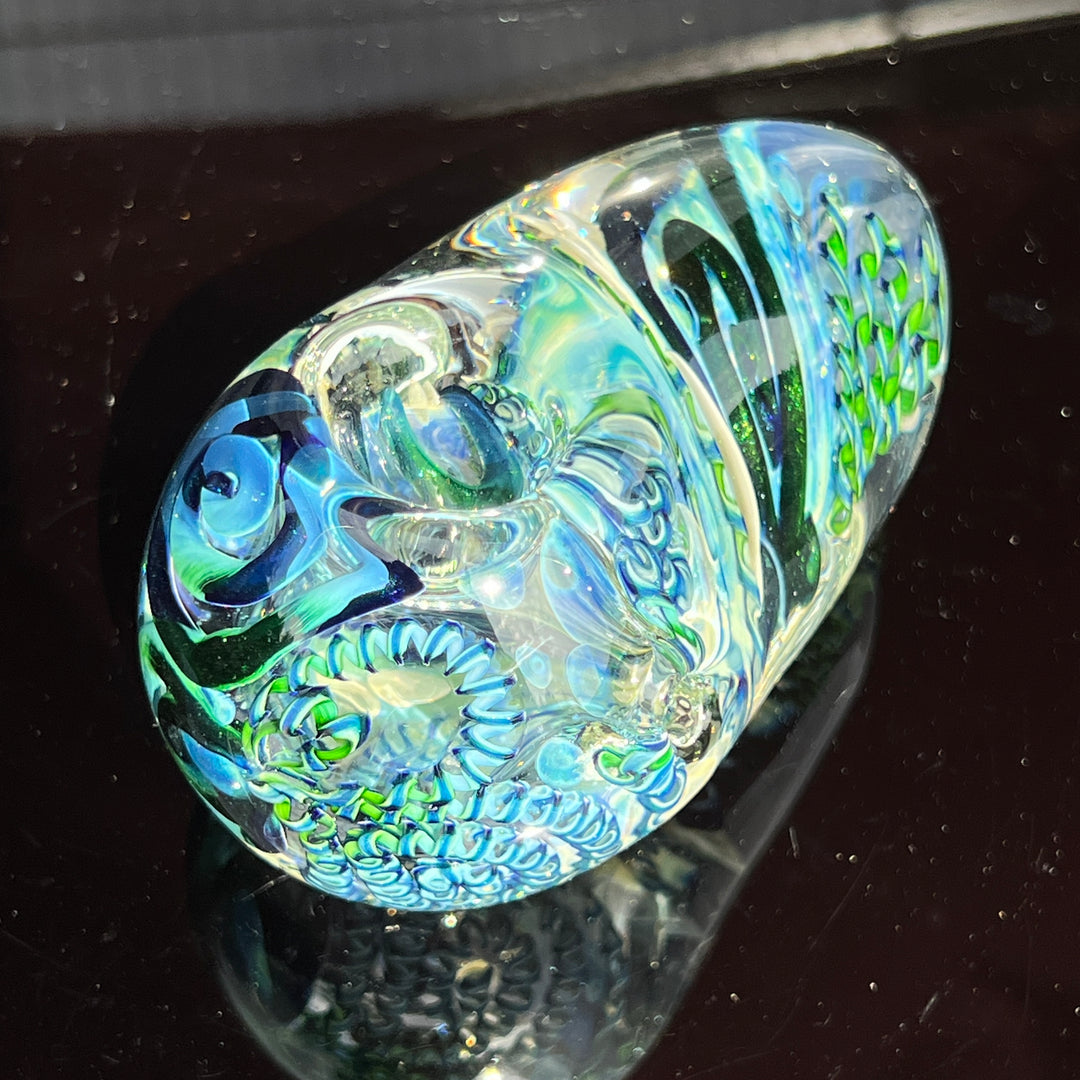 XL Inside Out Egg Spoon Glass Pipe Avant Garde   