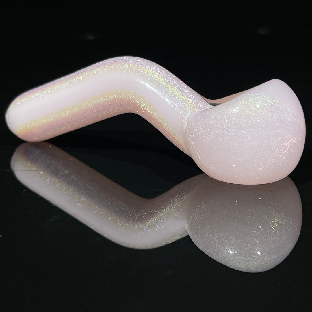 Pretty N' Pink Dichro Pocket Sherlock Glass Pipe Jellyfish Glass