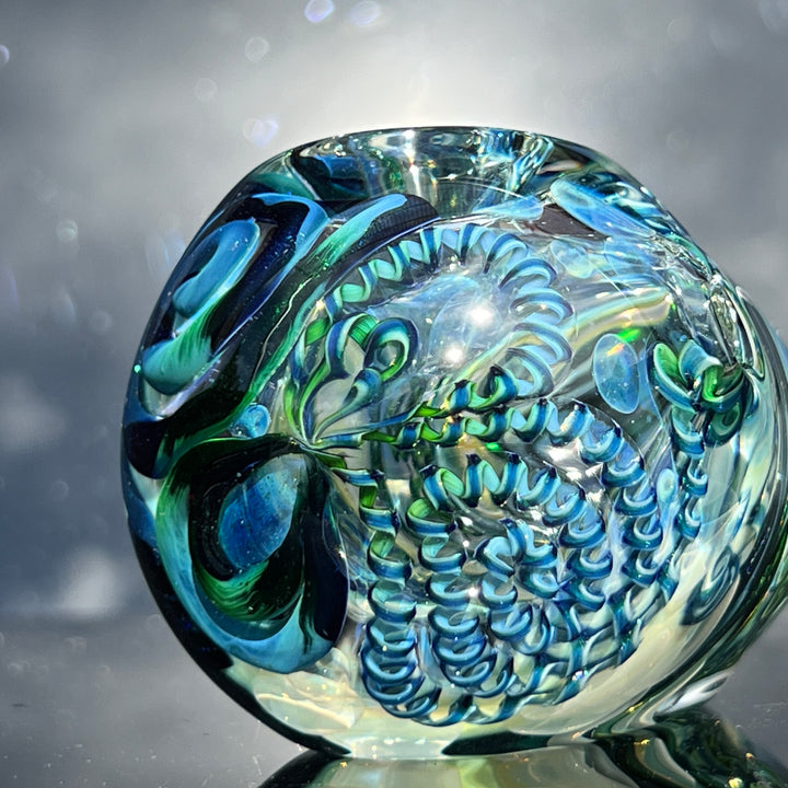 XL Inside Out Egg Spoon Glass Pipe Avant Garde   
