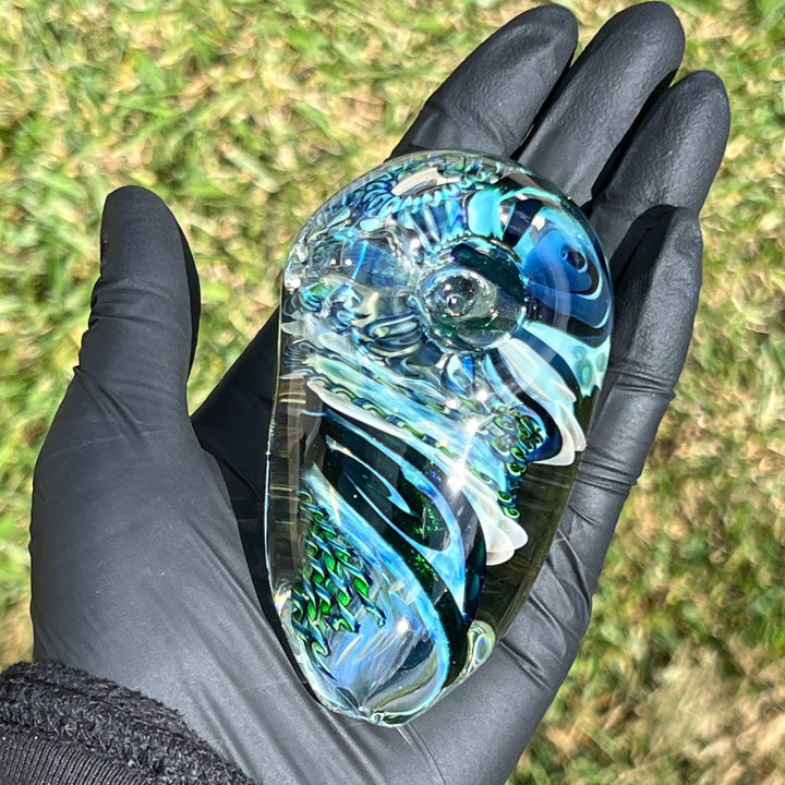 XL Inside Out Egg Spoon Glass Pipe Avant Garde   