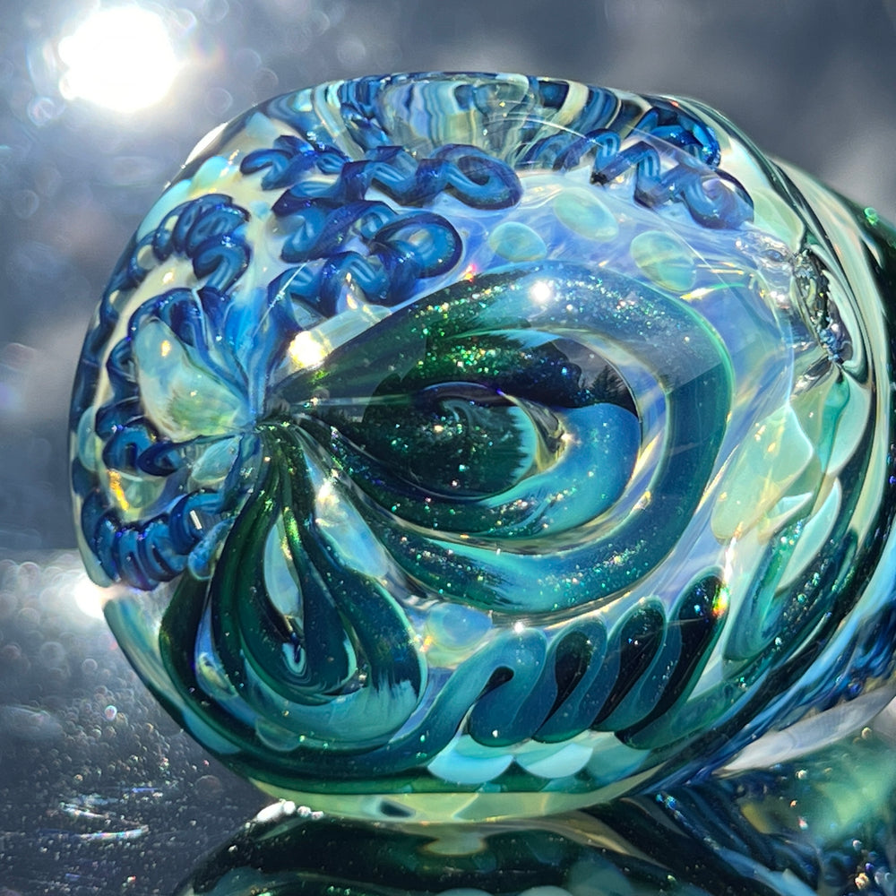 XL Inside Out Egg Spoon Glass Pipe Avant Garde   