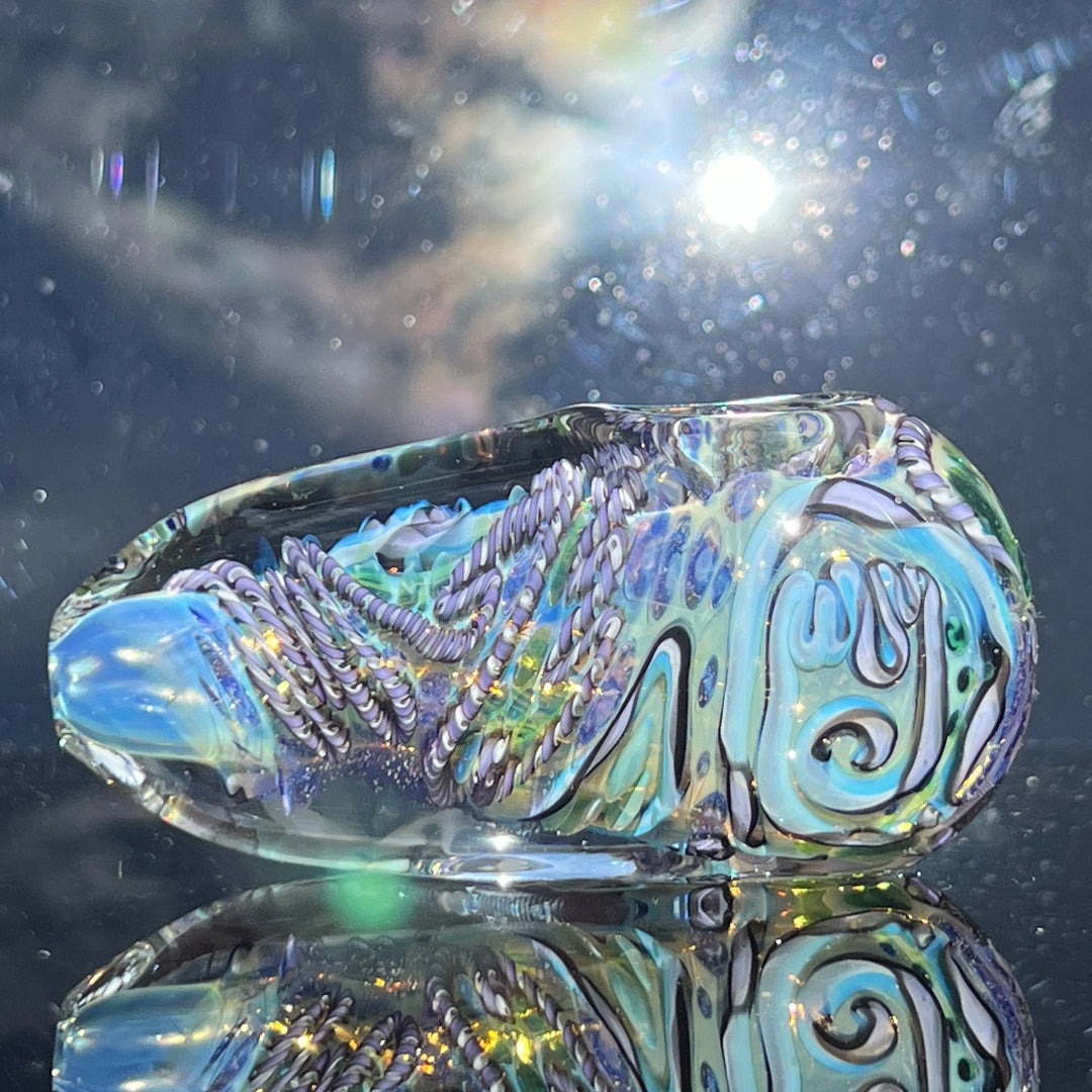 XL Inside Out Egg Spoon Glass Pipe Avant Garde   