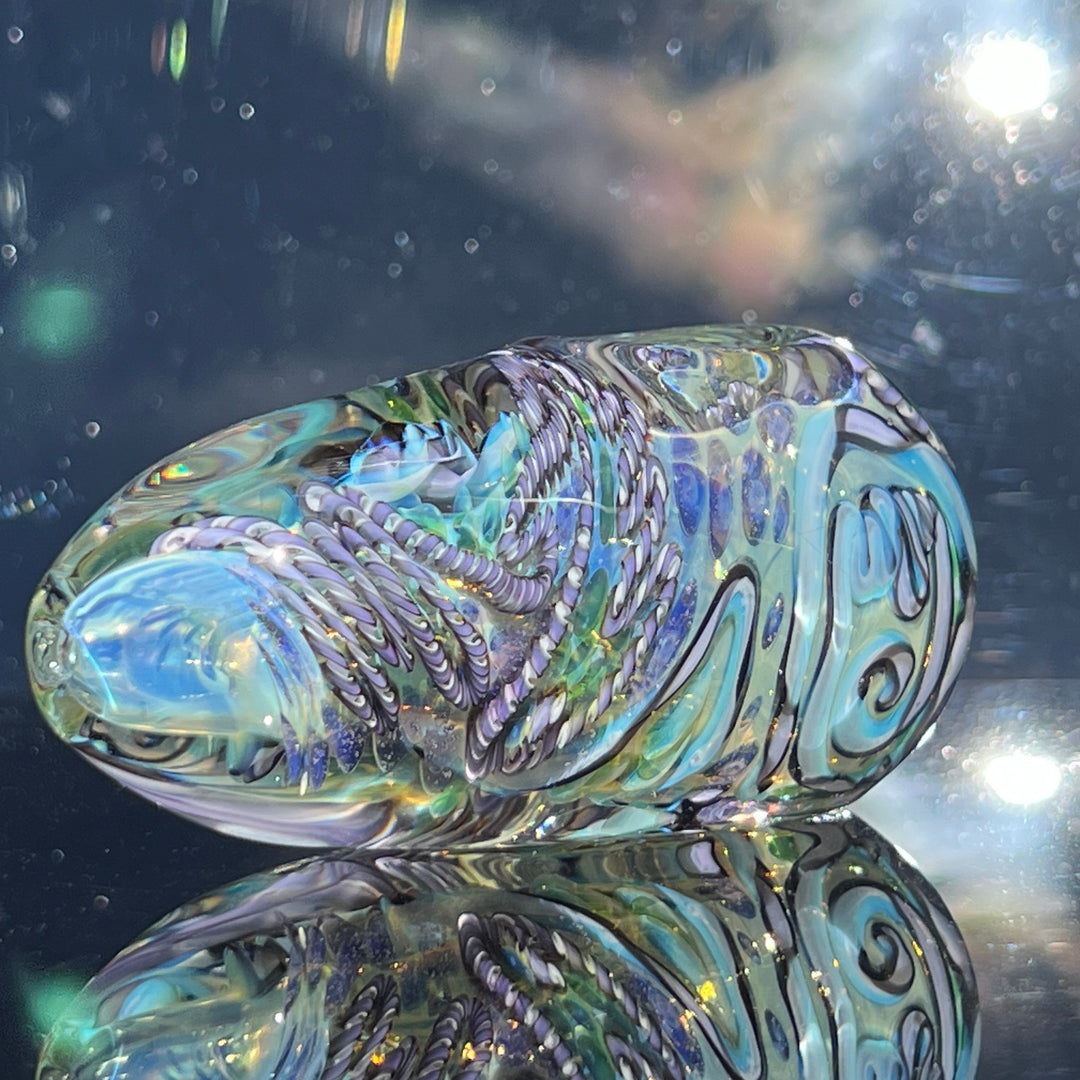 XL Inside Out Egg Spoon Glass Pipe Avant Garde   