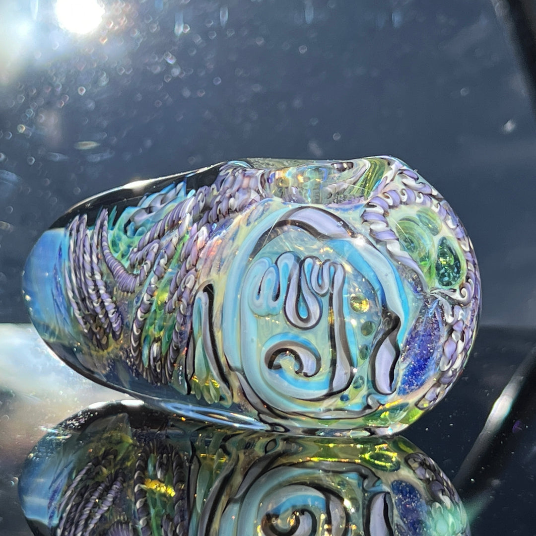 XL Inside Out Egg Spoon Glass Pipe Avant Garde   