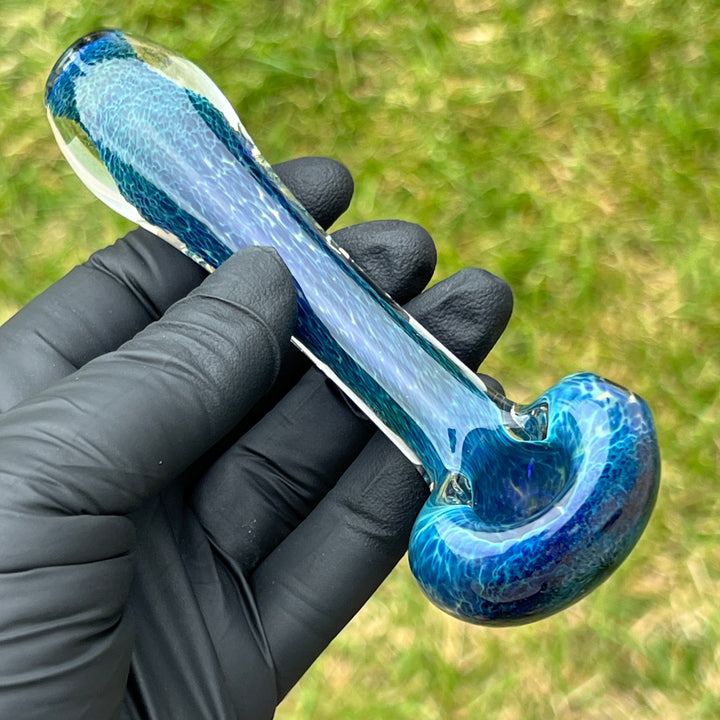 Blue Sea Sparkle Pipe Glass Pipe Beezy Glass   