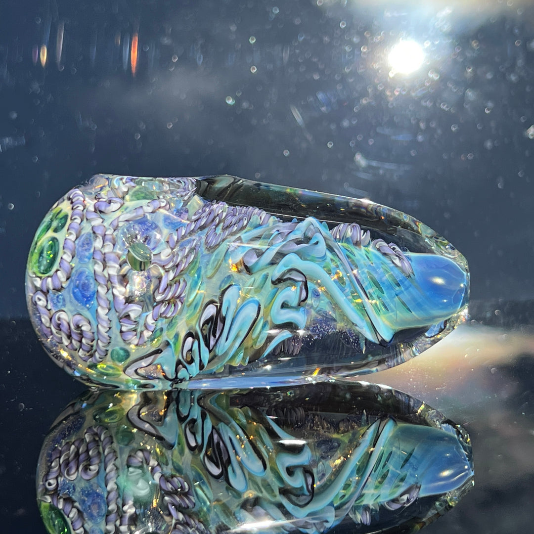 XL Inside Out Egg Spoon Glass Pipe Avant Garde   
