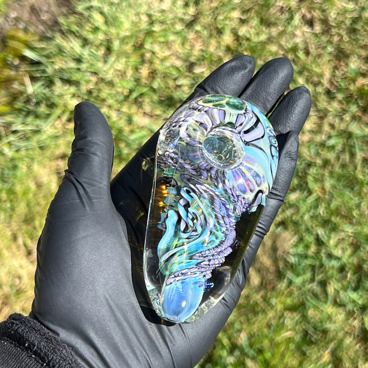 XL Inside Out Egg Spoon Glass Pipe Avant Garde   