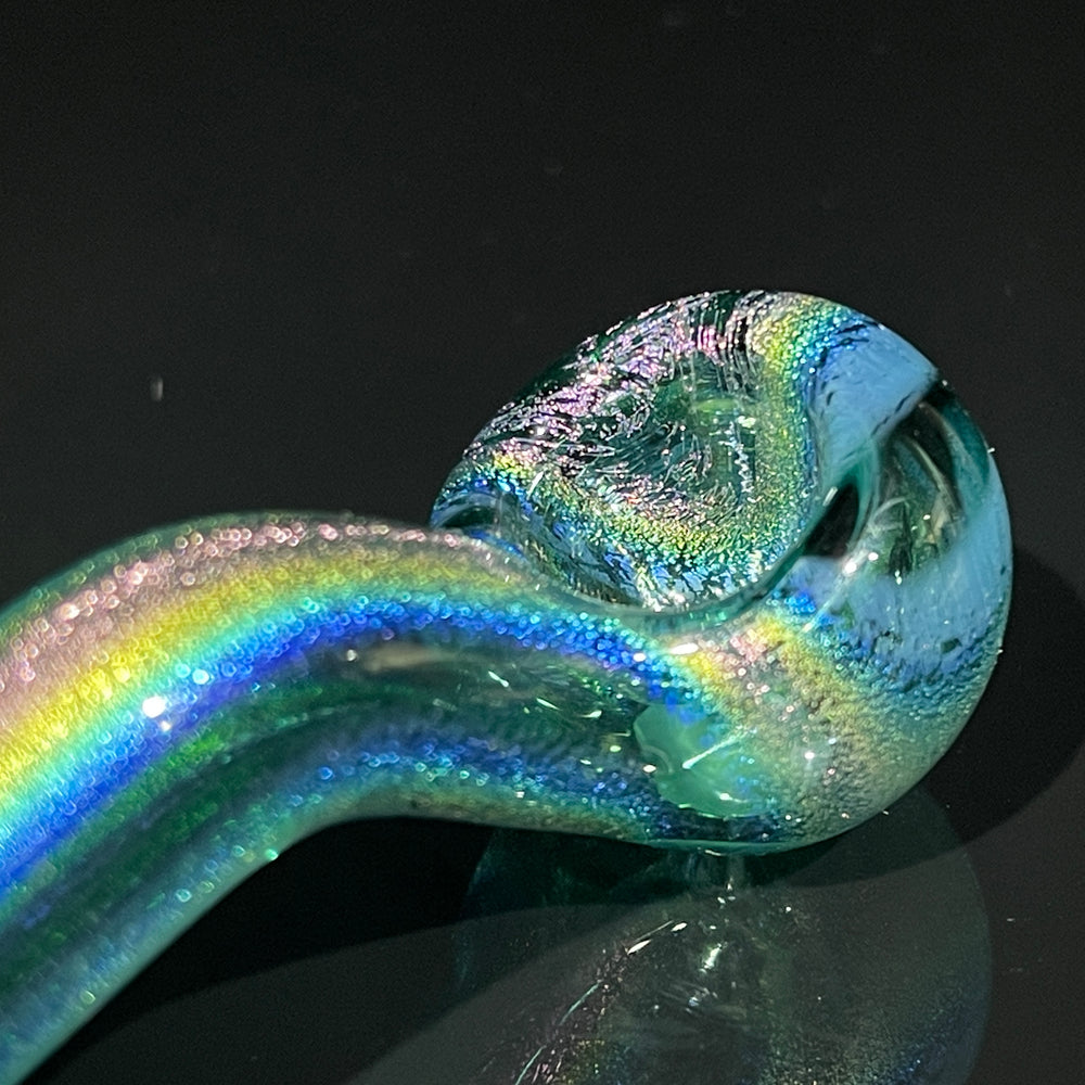 Deep Forest Dichro Pocket Sherlock Glass Pipe Jellyfish Glass
