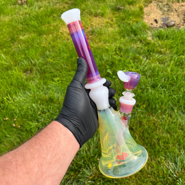 13" Fruit Punch Beaker Bong Glass Pipe Tako Glass   