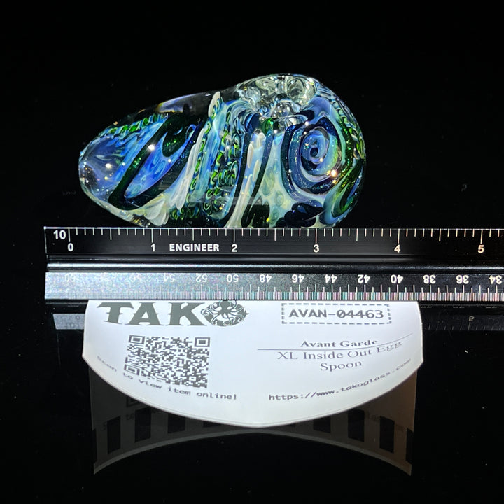 XL Inside Out Egg Spoon Glass Pipe Avant Garde   