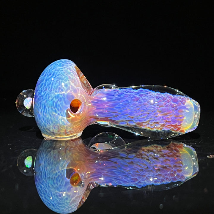 Purple Nebula Pocket Pipe with Opal Spheres Glass Pipe Tako Glass   