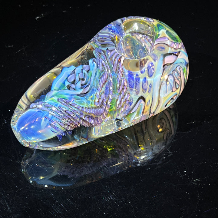XL Inside Out Egg Spoon Glass Pipe Avant Garde   