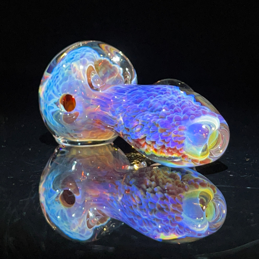 Purple Nebula Pocket Pipe with Opal Spheres Glass Pipe Tako Glass   