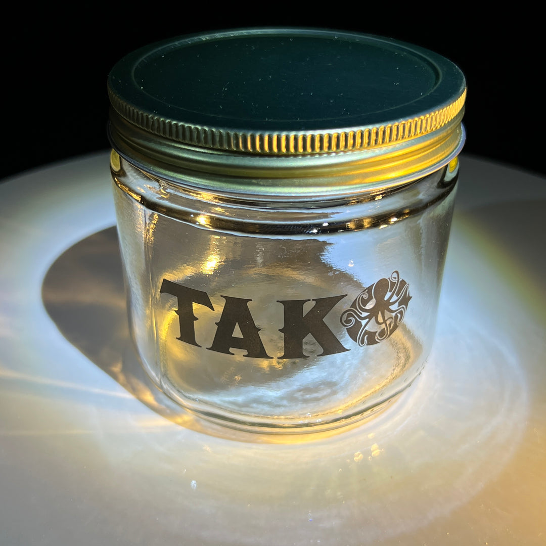 Tako Label 12 oz Jar  Tako Glass   