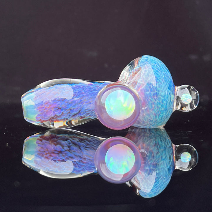 Purple Nebula Pocket Pipe with Opal Spheres Glass Pipe Tako Glass   