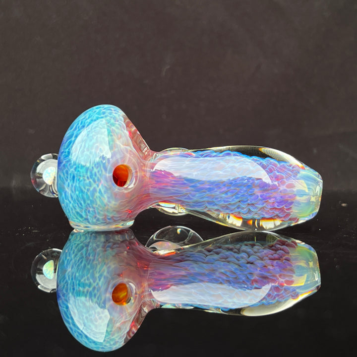 Purple Nebula Pocket Pipe with Opal Spheres Glass Pipe Tako Glass   