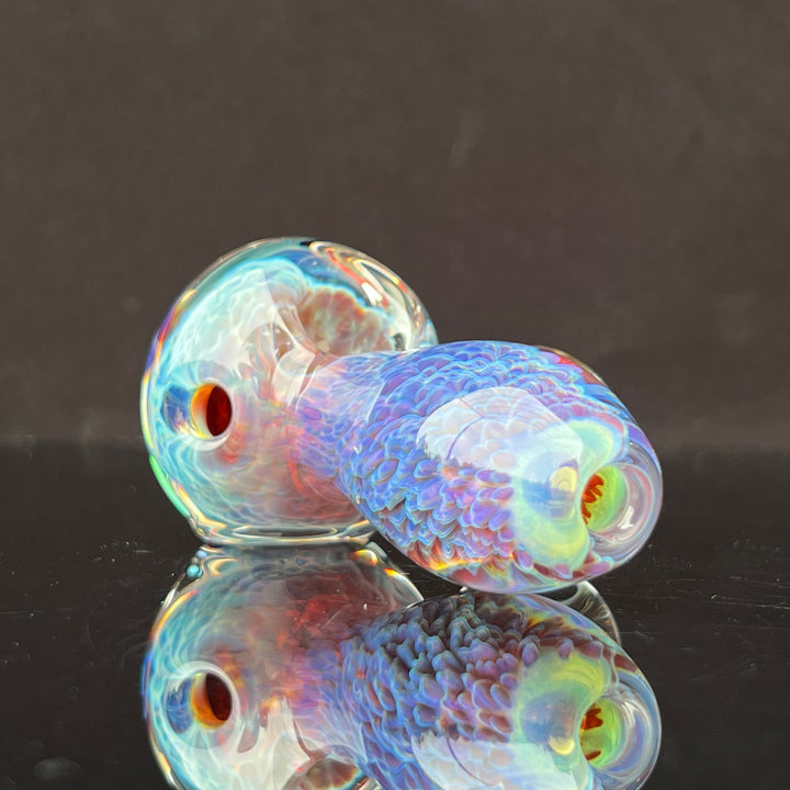 Purple Nebula Pocket Pipe with Opal Spheres Glass Pipe Tako Glass   