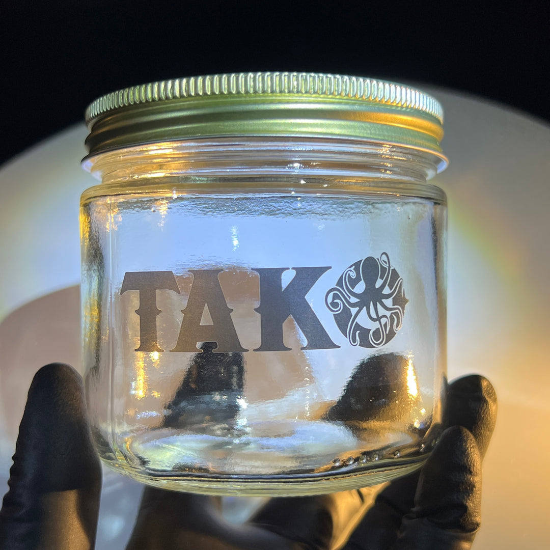 Tako Label 12 oz Jar  Tako Glass   