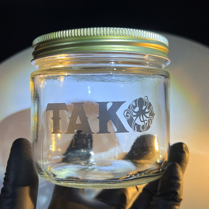 Tako Label 12 oz Jar  Tako Glass   