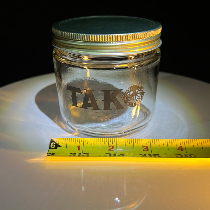 Tako Label 12 oz Jar  Tako Glass   