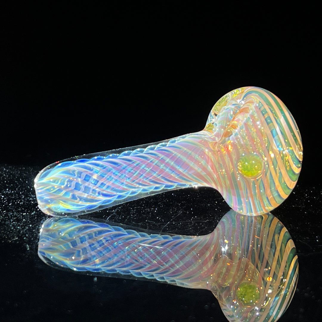 Thick Fume Pipe Green Slyme Marble Glass Pipe Chuck Glass   