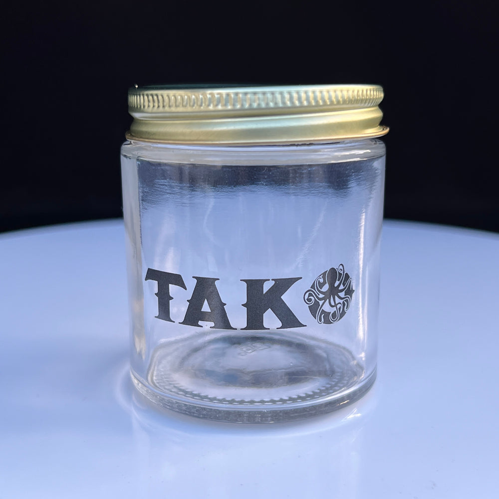 Tako Label 4 oz Jar  Tako Glass   