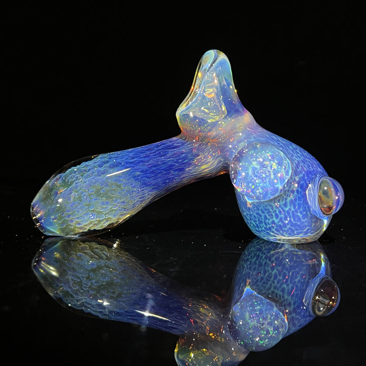 Purple Nebula with Crushed Opal Marble Drop Hammer Glass Pipe Tako Glass   