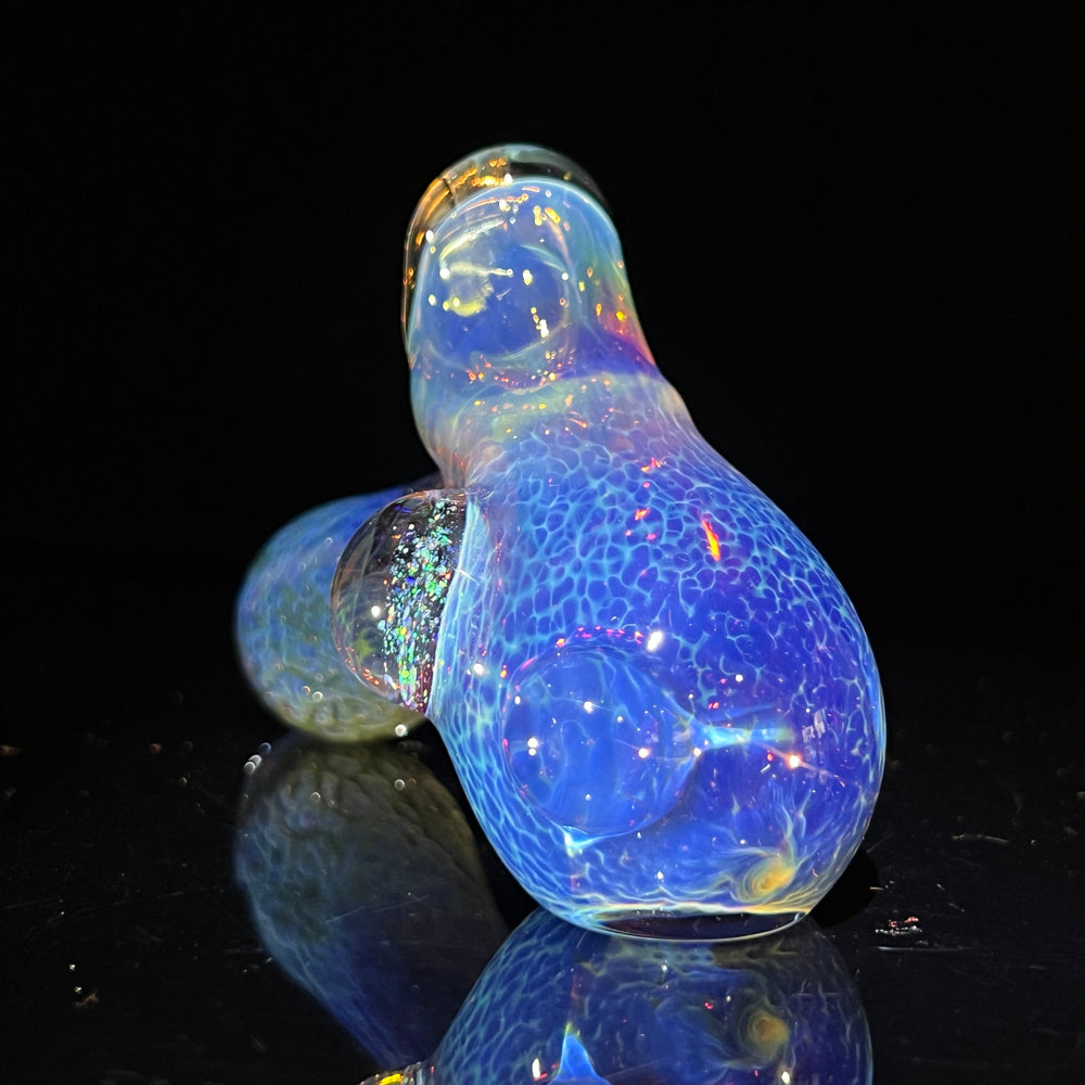 Purple Nebula with Crushed Opal Marble Drop Hammer Glass Pipe Tako Glass   