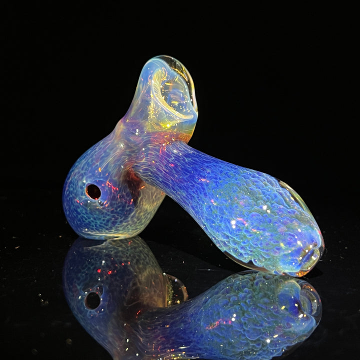 Purple Nebula with Crushed Opal Marble Drop Hammer Glass Pipe Tako Glass   