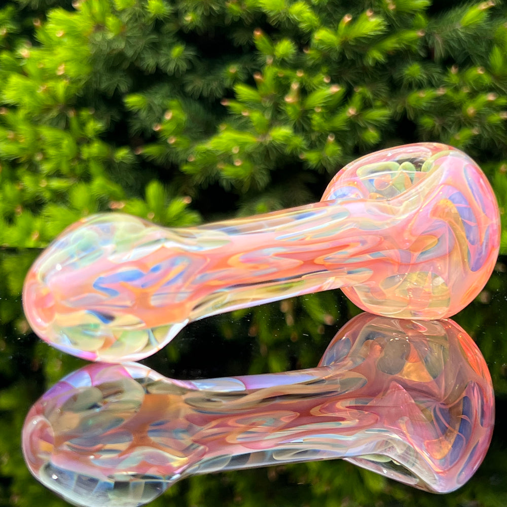 Large Ghost Flame Glass Pipe 2 Glass Pipe Tiny Mike   