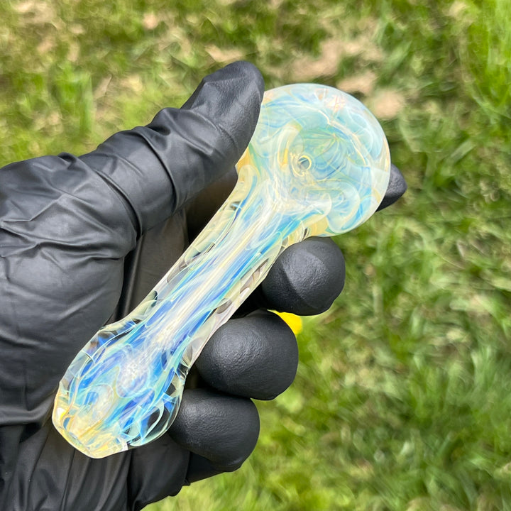 Large Ghost Flame Glass Pipe 3 Glass Pipe Tiny Mike   