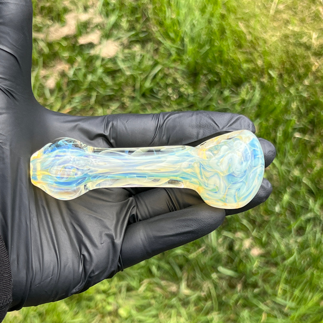 Large Ghost Flame Glass Pipe 3 Glass Pipe Tiny Mike   