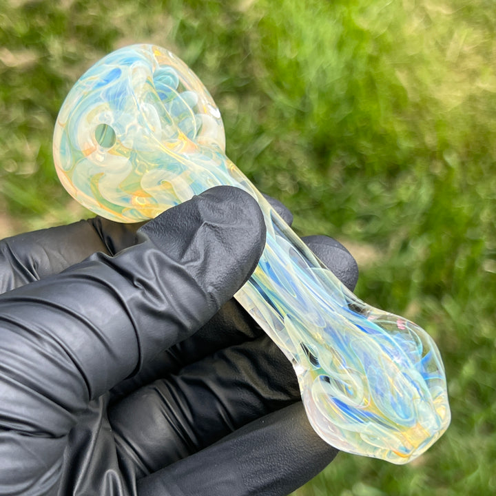 Large Ghost Flame Glass Pipe 3 Glass Pipe Tiny Mike   