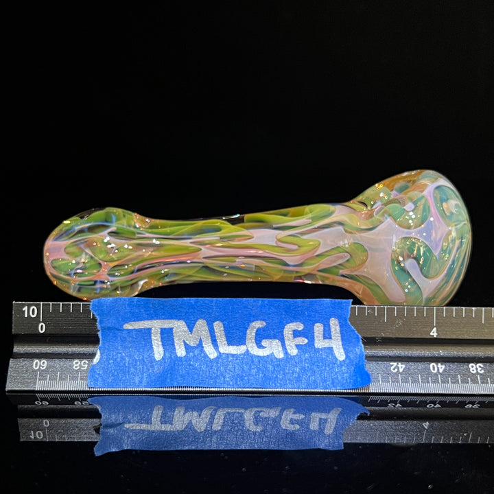 Large Ghost Flame Glass Pipe 4 Glass Pipe Tiny Mike   