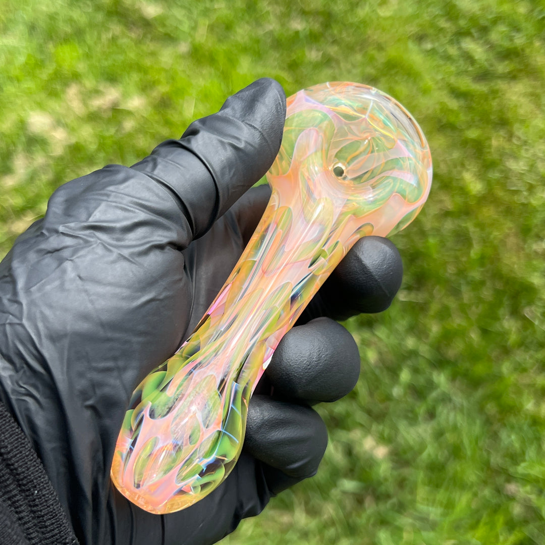 Large Ghost Flame Glass Pipe 4 Glass Pipe Tiny Mike   