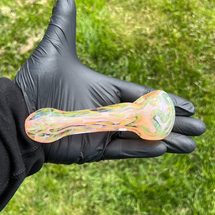 Large Ghost Flame Glass Pipe 4 Glass Pipe Tiny Mike   