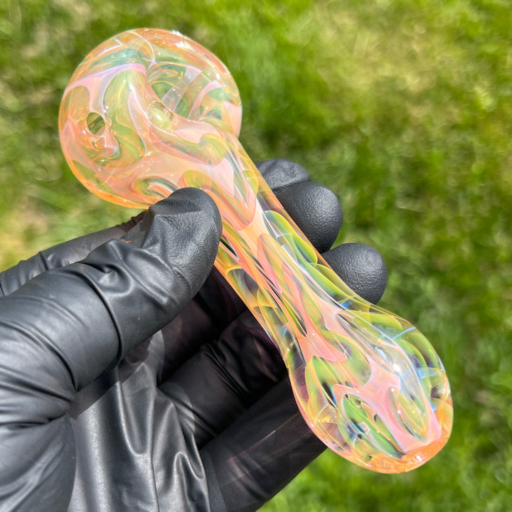 Large Ghost Flame Glass Pipe 4 Glass Pipe Tiny Mike   