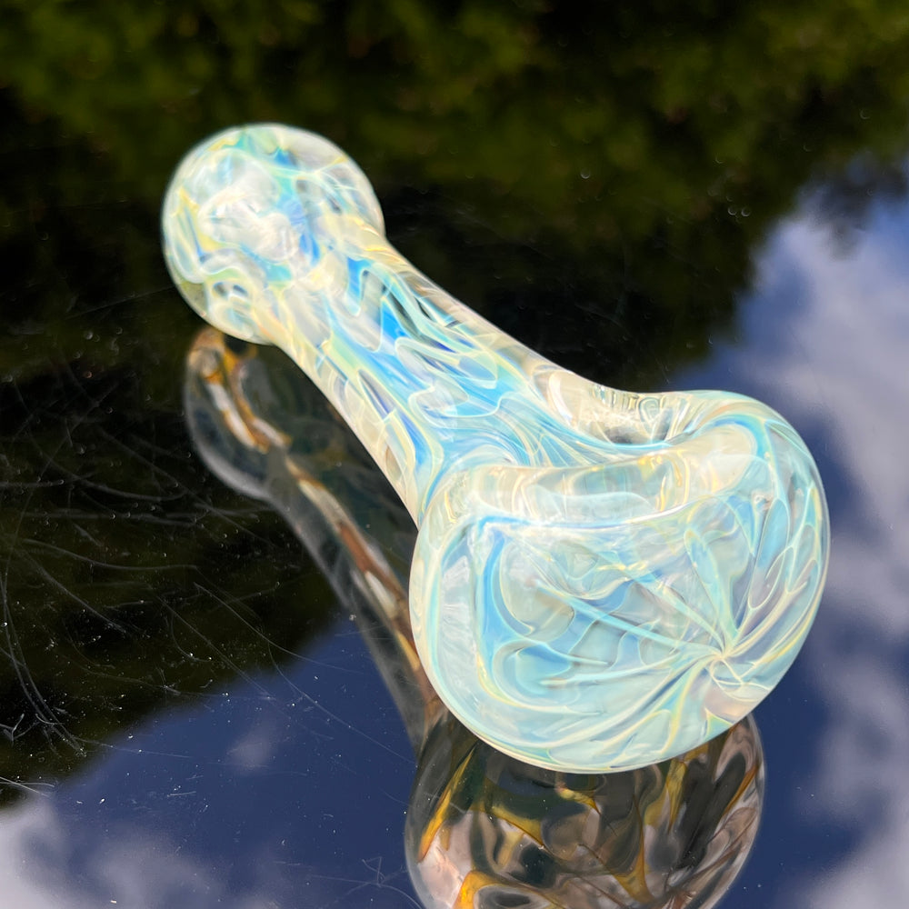 Large Ghost Flame Glass Pipe Glass Pipe Tiny Mike   