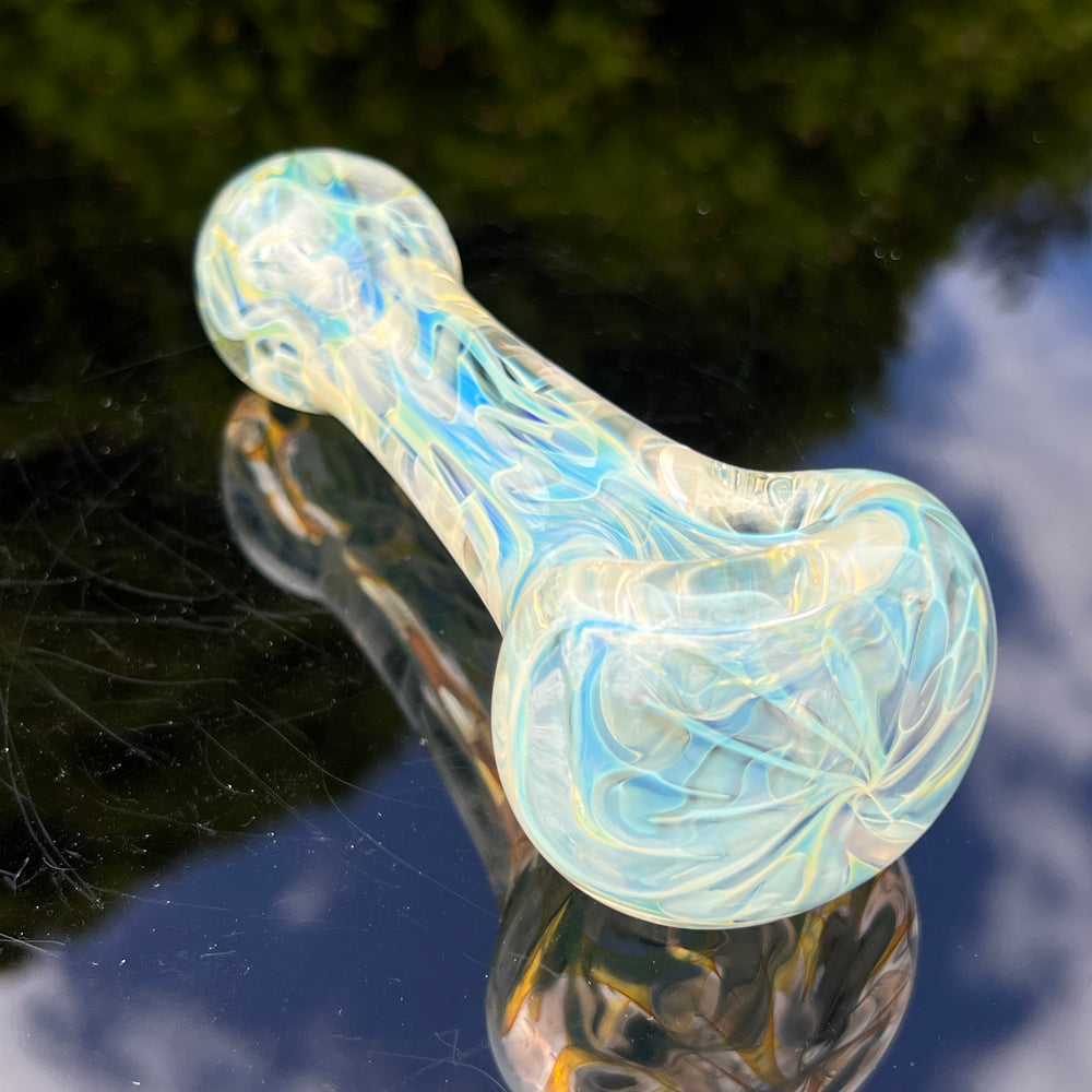 Large Ghost Flame Glass Pipe 5 Glass Pipe Tiny Mike   