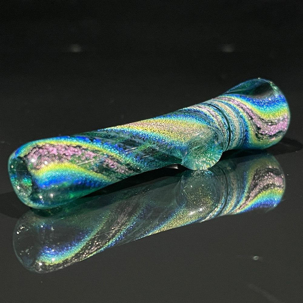 Deep Forest Dichro Chillum Glass Pipe Jellyfish Glass