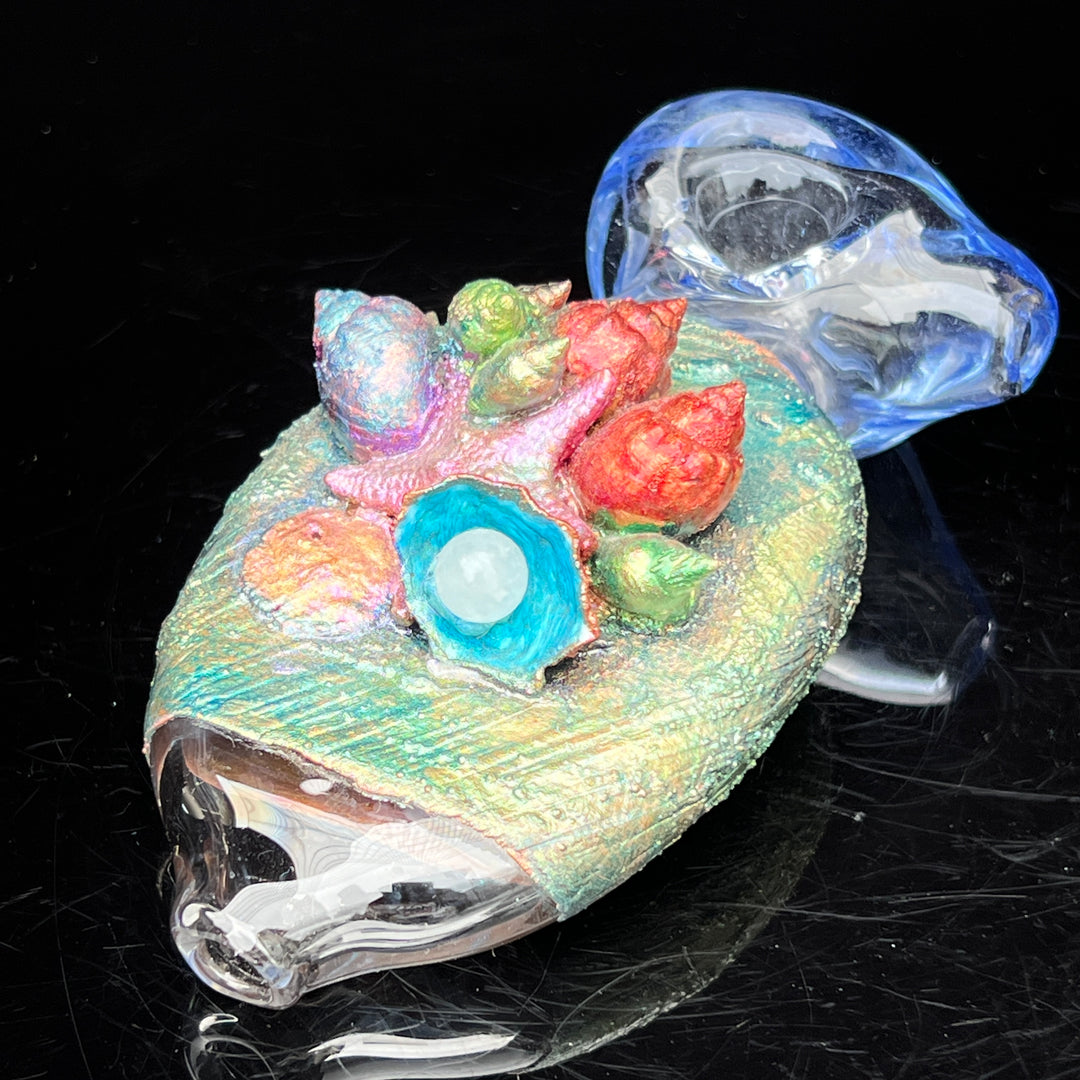 Electroformed Glass Sea Spoon Pipe - Left Handed Glass Pipe Glassex   