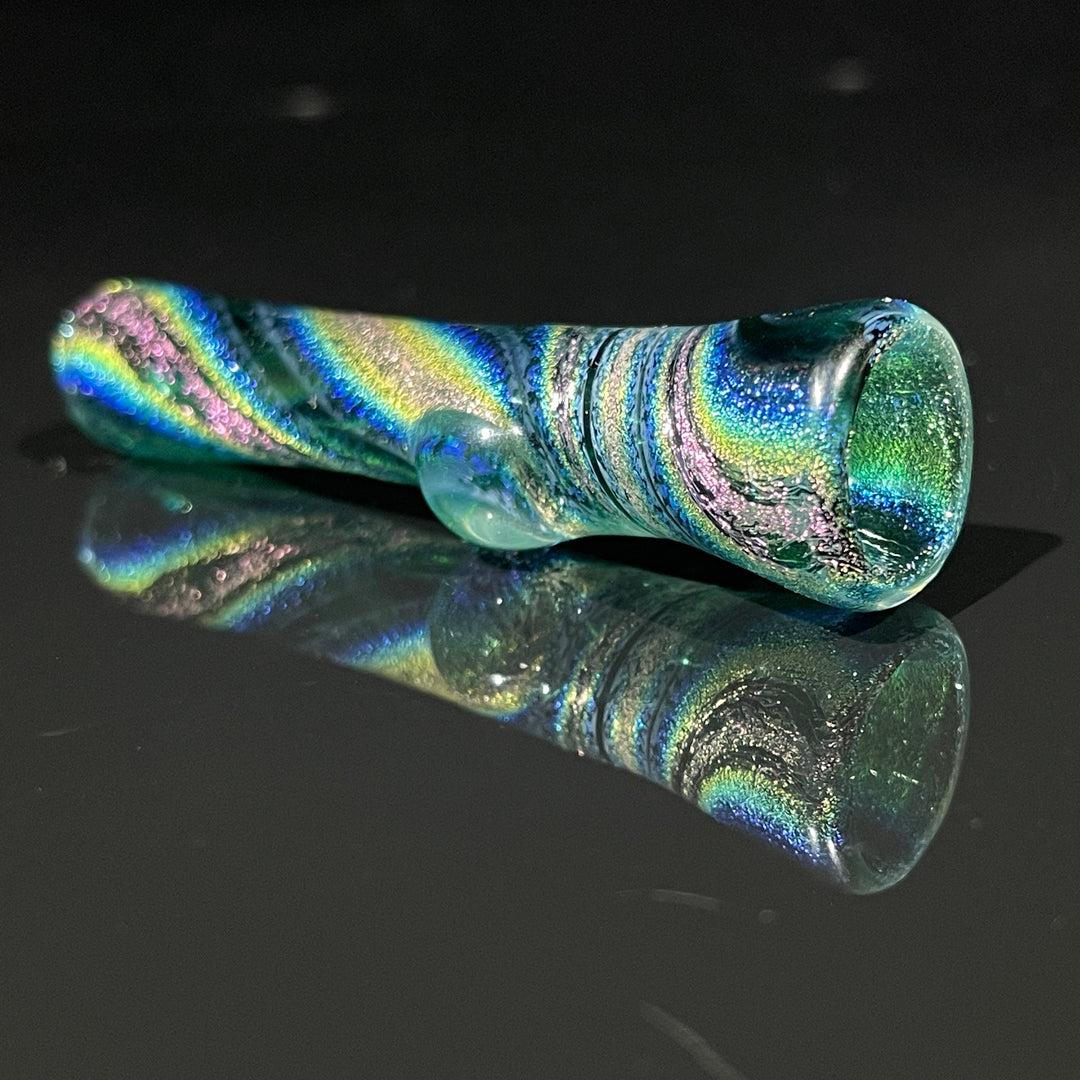 Deep Forest Dichro Chillum Glass Pipe Jellyfish Glass