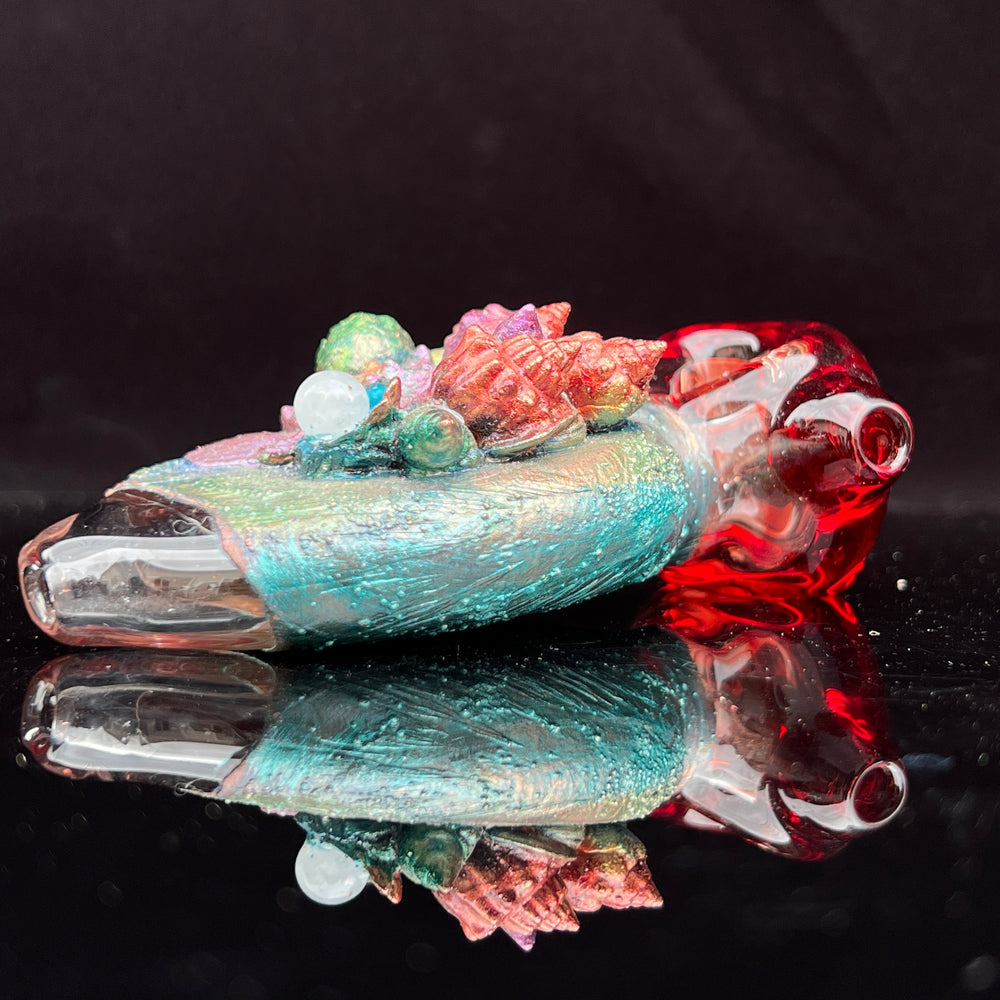 Electroformed Glass Sea Spoon Pipe - Left Handed Glass Pipe Glassex   