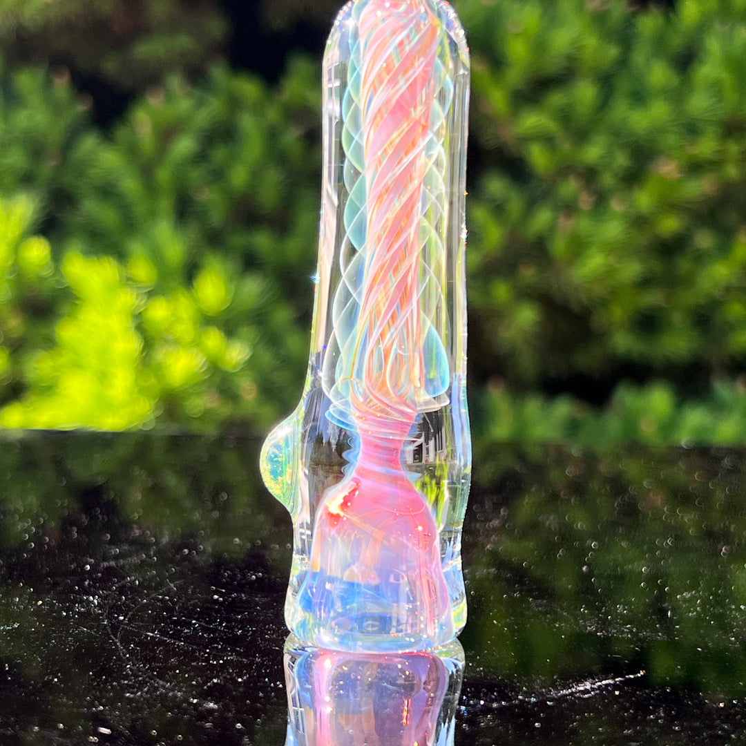 Thick Fume Chillum 4 Glass Pipe Chuck Glass   