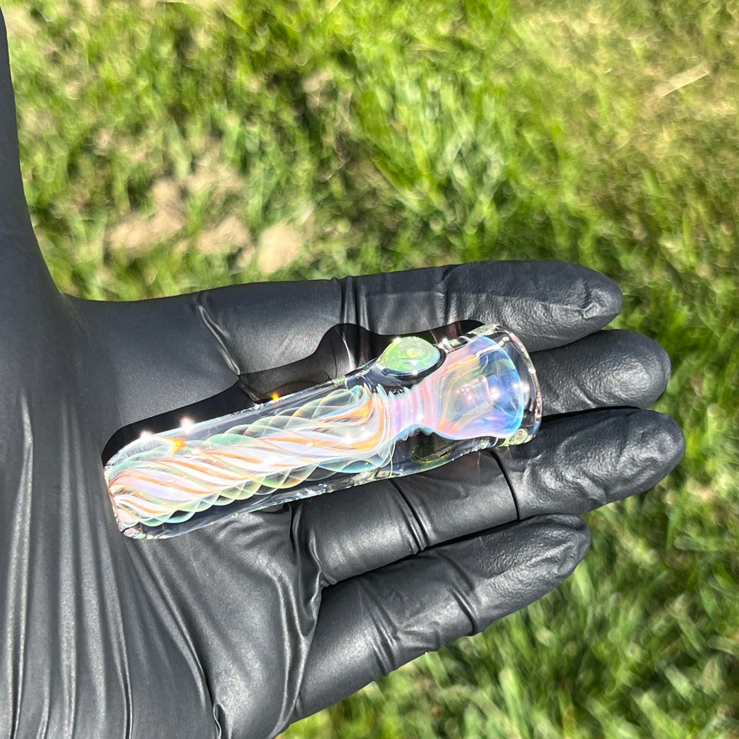 Thick Fume Chillum 4 Glass Pipe Chuck Glass   