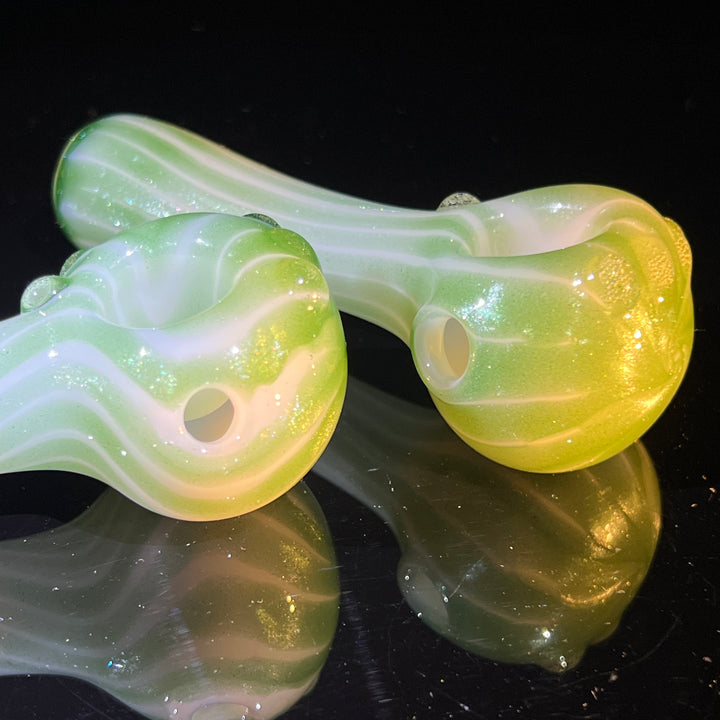 Mighty Moss UV Pipe Glass Pipe Taggart Glass Leftie Handed Pipe  