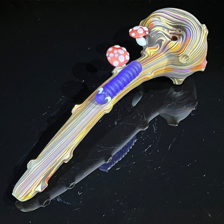 Wood Grain Caterpillar Gandalf Pipe Glass Pipe Wazoo Glass