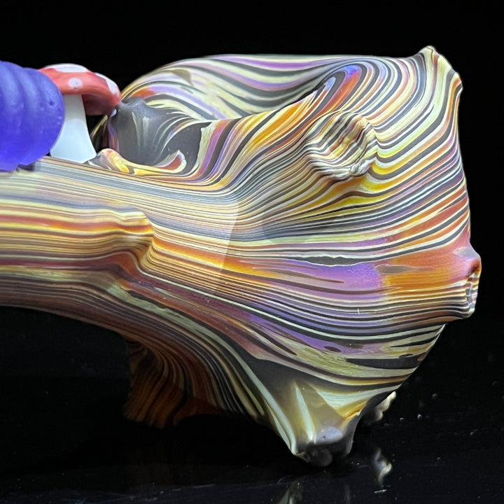 Wood Grain Caterpillar Gandalf Pipe Glass Pipe Wazoo Glass