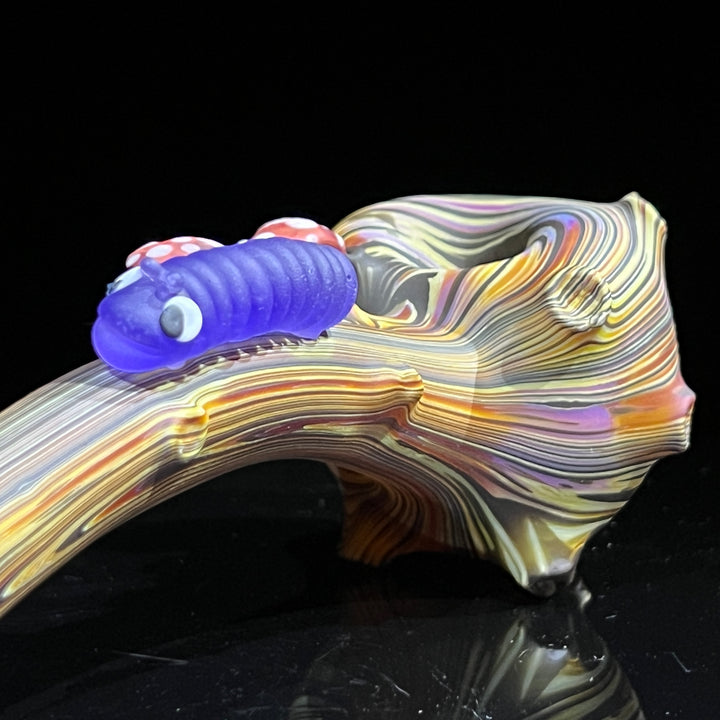 Wood Grain Caterpillar Gandalf Pipe Glass Pipe Wazoo Glass